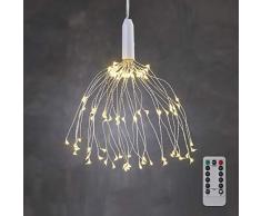 luca lighting Weihnachtsbeleuchtung, Warm Weiß, Silber, 50 cm