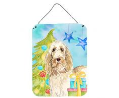 Carolines Treasures Weihnachtsbaum Spinone Italiano Türaufhänger Wanddekoration, Mehrfarbig