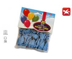 Pegaso Busta 20 Luftballons hellblau, M