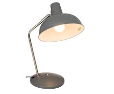 Out of the blue Lampe de Bureau gris Schreibtischleuchte, grau, Höhe, ca. 1,5 m Kabel, E14-max. 25 W, 230V, GS, im Geschenkkarton, Metall, 35 cm