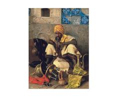 Jean Discart Fine Art The Arab Smoker von Jean Discart, 14 x 19 cm 14x19 n/a
