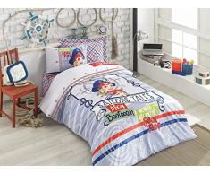 Cotton Box Steppdecke für Kinder 160 x 220 cm White Blue Red Green