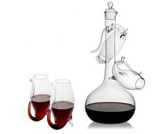 Der Wein Savant Porto Dekanter Set Port und Wein Portwein Sippers Weingläser Set, mit A Port Dekanter