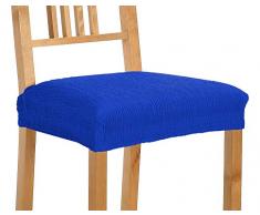 Zebra Textil Elastische Stuhlhusse - Beta, Farbe Blau - Standardgrösse (bis 45x45 cm.) (mehrere Farben verfügbar)