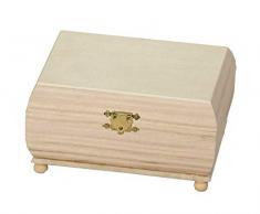 Artemio VICBTR Schmuckkästchen Paulownia, Holz, Beige, 18 x 9 x 9 cm
