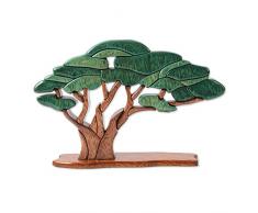 NOVICA Olive Tree Zeder und Mahagoni Holz Skulptur