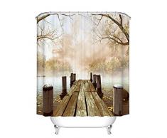 Fangkun Dusche Vorhang – Wasserdicht, Seife, und Schimmelresistent – Maschinenwaschbar – Dusche Haken Sind Enthalten 72 x 72 inches Yl001#