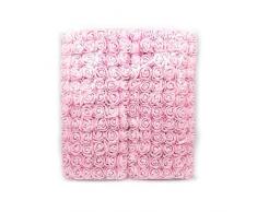 YYU DIY Kunstblume mit Seide Rose Schaumstoff Blumenstrauß Hochzeit Party Home Dekoration Blumenstrauß 144pcs 2 cm Hellrosa