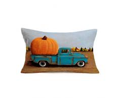 Aremetop Überwurf-Kissenbezüge, Sommer, Strandstuhl, Kokosnuss, Palme, Flip Flops, Sonnenbrille mit lustigem Zitat, Taille, Lendenwirbel-Leinen, Kissenbezug 30,5 x 50,8 cm 18 X 18 Inches Aquarellschwein