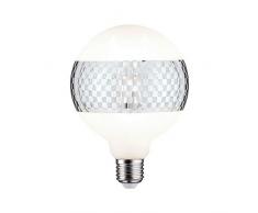 Paulmann 28742 LED Lampe G125 Globe 4,5 Watt dimmbar Leuchtmittel Ringspiegel Silber effizientes Licht Glas Goldlicht 2600 K E27