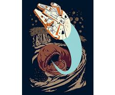 Komar Wandbild Star Wars Classic Vector Asteroid Worm | Kinderzimmer, Jugendzimmer, Dekoration, Kunstdruck | ohne Rahmen | WB107-30x40 | Größe: 30 x 40 cm (Breite x Höhe)