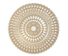 Elegance 31193 Platzteller aus Glas, Serviergeschirr-Accessoires, roségold