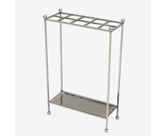 Better & Best Schirmständer, 10 Stück, Silber, Maße 17 x 40 x 61 cm, Material: Metall, Einheitsgröße