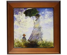 3dRose FT 126571 _ 1 Frau mit einem Sonnenschirm, Madame Monet Mit Ihr Sohn von Claude Monet, 0875 von Fliesen, 8 von 20,3 cm