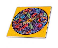 3dRose Colorful mexikanischen, Guanajuato, Mexiko Dekorative Fliesen, 30,5 cm Keramik, transparent