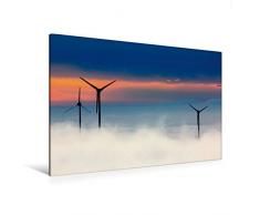 Premium Textil-Leinwand 120 x 80 cm Quer-Format Windrad - Fluch und Segen | Wandbild, HD-Bild auf Keilrahmen, Fertigbild auf hochwertigem Vlies, Leinwanddruck von Peter Roder