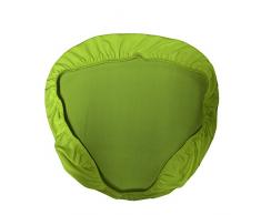 La Leinen CHIAVARI Stuhl, Sitzkissenbezug, Mikrofaser/Polyester/Spandex, Lime, 4 Stück