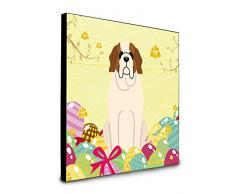 Carolines Treasures Wanddekoration, Ostereier, Bernhardiner, Mehrfarbig