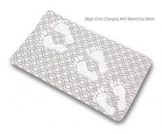 6-Space PVC Weiß Farbwechsel Rutschfeste Badematte Badewanne Matte mit sucktion Tassen Antibakteriell 71,1 x 38,1 cm