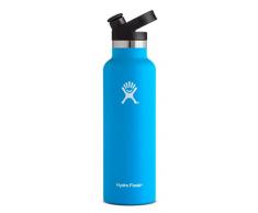 Hydro Flask Trinkflasche, Edelstahl und vakuumisoliert, Standard-Öffnung mit Sport Cap, Pacific, 621 ml (21 oz)
