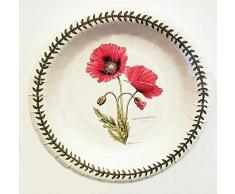 Portmeirion Botanic Garden Poppy von CR Gibson Beschichtete Papier Luncheon Dessertteller 8 Zählen