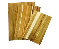 Oster 62368.03 Goemon Schneidebrett aus Akazienholz, verschiedene Größen, 3-teilig