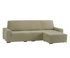 Eysa Cora bielastisch Sofa überwurf Chaise Longue kurzer arm rechts, frontalsicht, Farbe 11-leinen, Polyester-Baumwolle, Beige, 39 x 35 x 19 cm