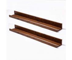 Muzilife Wandregal mit schwebendem Bild, dekoratives Wandregal, Heimdekoration 35 honig