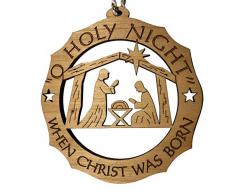 Jolette Designs Krippenfigur, Laser-Erlenholz, geschnitzt, Rot