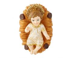 Autom Baby Jesus Christus mit Krippe, 12,7 cm