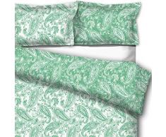 downluxe Daunen Alternative Schmusetuch Set, Paisley King Bud Green