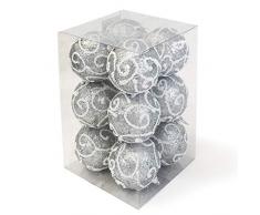 allgala Christbaumkugeln 3 Silver