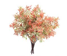 ATOFUL Künstliche Kunstblumen Kunstpflanzen Blätter Arrangements für Innen- und Außendekoration, Hochzeit, Party, Zuhause, Videos oder MV rot