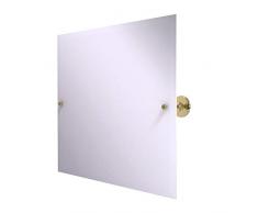 Allied Brass Shadwell Collection Frameless Landscape Rectangular Tilt Mirror with Beveled Edge Wandspiegel, Messing unlackiert