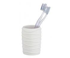 Wenko 23303100 Corda Zahnputzbecher-/ ZahnbÃ¼rstenhalter, fÃ¼r ZahnbÃ¼rste und Zahnpasta, 7,5 x 10 x 7,5 cm, WeiÃ