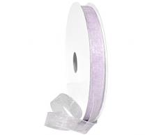 Morex Schleifenband, metallisch, 1,6 cm x 15 m, Light Orchidee, Art. 1401.03/50-124, 1,6 cm x 15 m