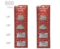 ALAZCO Weihnachten Holiday Ornament Kleiderbügel Haken 600 Silver