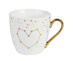 Cambridge CM06362 Kendal Gold Hearts Stars Becher aus feinem Porzellan