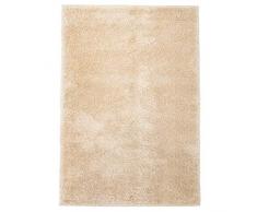 vidaXL 133050 Teppich Shaggy Hochflor Modern 160x230cm Beige Wohnzimmer Pflegeleicht, Gewebe, Größe: 160 x 230 cm (B x L)
