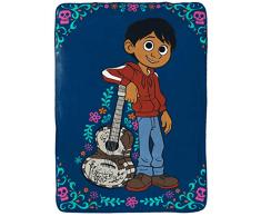 Jay Franco Disney Pixar Coco Musica Adventure Raschel Decke – Maße: 152,4 x 203,2 cm, Kinderbettwäsche Miguel – farbecht, super weich – (offizielles Disney-Produkt)