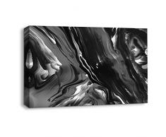 NWT Leinwandbild, abstrakt, Schwarz/Weiß Modern 24x36 Blwh-1905-m06