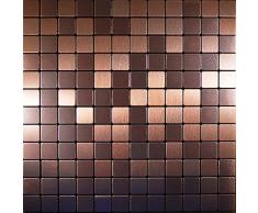 FLEXIPIXTILE Mosaik Fliese, Aluminium, zum Abziehen und Aufkleben, Backsplash, Akzentwand, Alter Wasserkocher Pack of 10