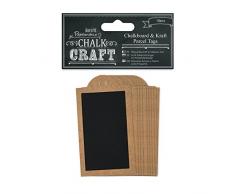 Papermania 10-teilig, Kreide und Kraft Colli-Anhänger, Mehrfarbig