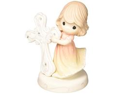 Precious Moments 172013 Porzellanfigur mit Kreuz