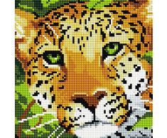 Diamond Vollbedeckung mit Holzrahmen Painting Set Bild 20 x 20 Diamant Malerei Stickerei Handarbeit Basteln Mosaik Steine Blumen Korb Haus am Bach (BZ574)