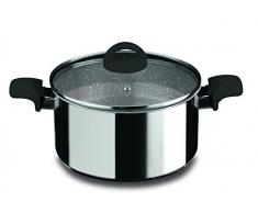 Mepra Fantasia 30192124N Schmortopf mit Griffen, 24 cm, Schwarz