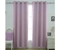 Deconovo isoliert Verdunkelungsvorhang, Lavendel, 132,1 x 160 cm
