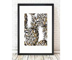 Bonamaison dekorativ 100% Mdf Malerei für Startseite,Gemälde für Wohnzimmer, Kunstdruck für Küche, Gerahmte Bilder für Schlafzimmer 24X29 Cm, 1 Stück - Hergestellt in der Türkei