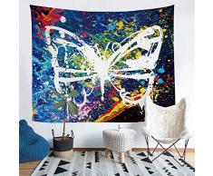 Home Furnishing schöne bemalte Schmetterlingserie, Wandbehang Sandy Strand Picknickdecke Camping Zelt Gobelin 60x51 inch 177