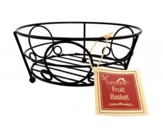 Euro-Home Deco Obstkorb, Schwarz